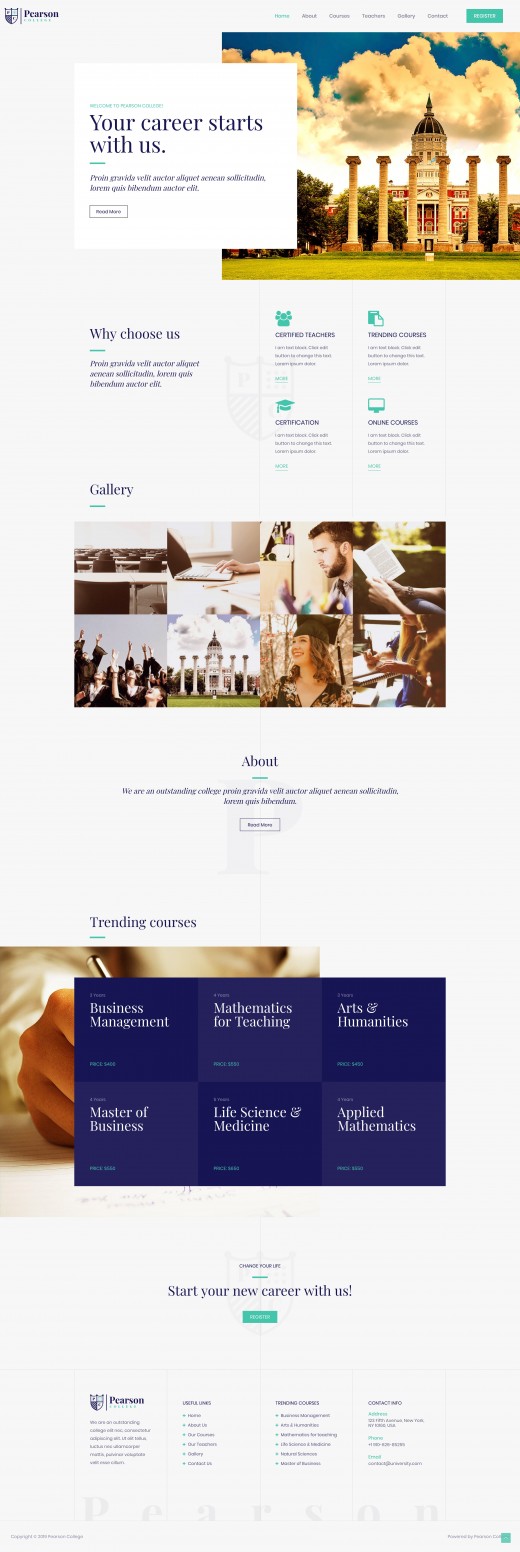 Theme Pearson College