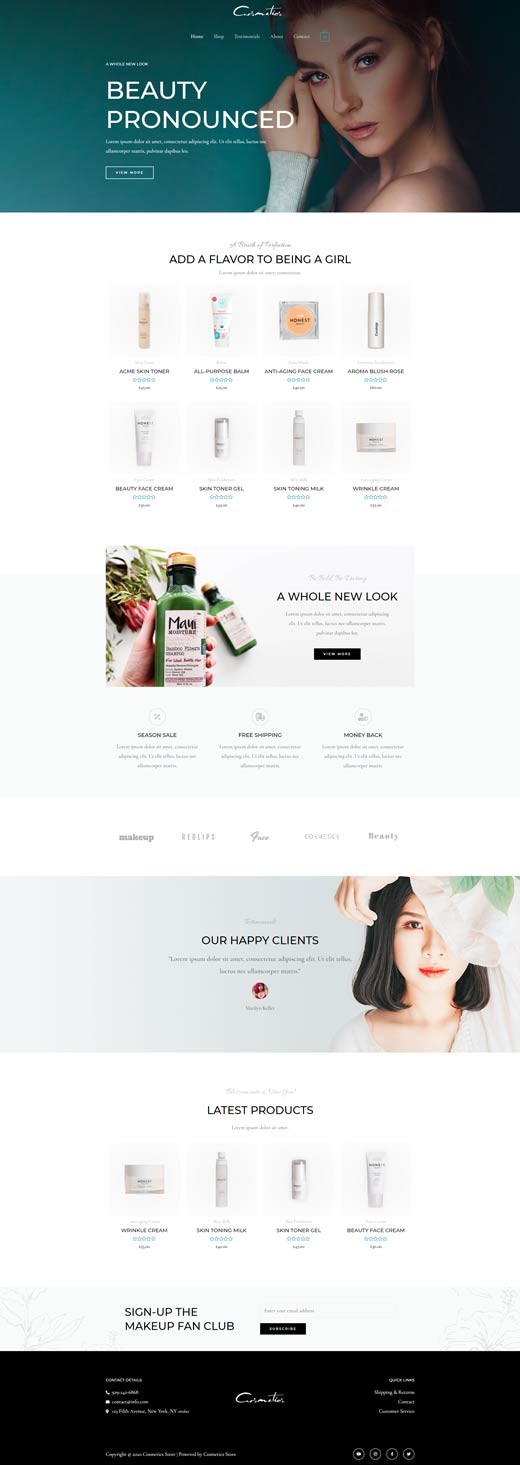 Theme Cosmetics Store