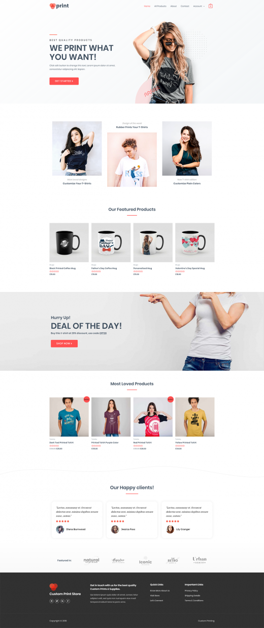 Theme Custom Printing