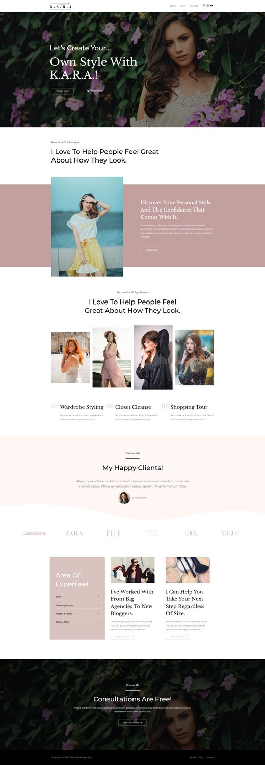 Theme Fashion Lifestyle Blog