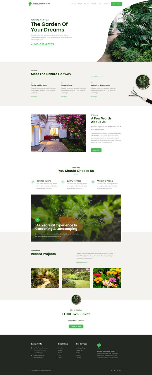 Theme Garden Maintenance