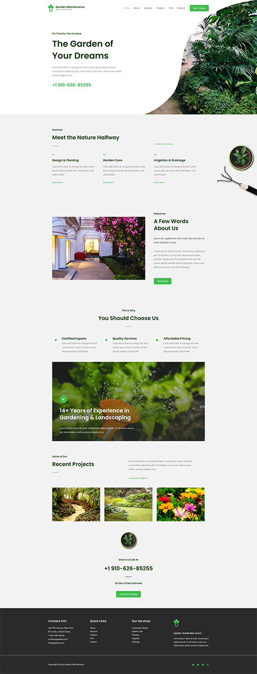 Theme Garden Maintenance