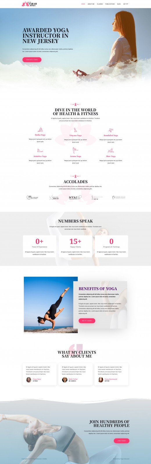 Theme Yoga Instructor