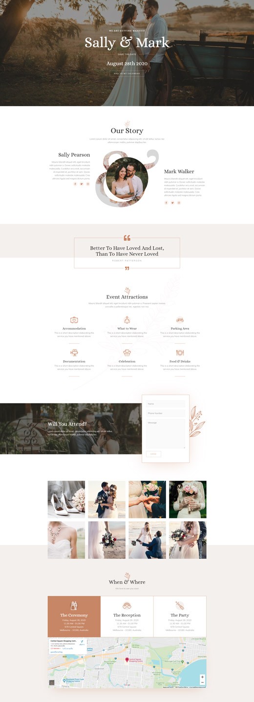 Theme Wedding Invitation