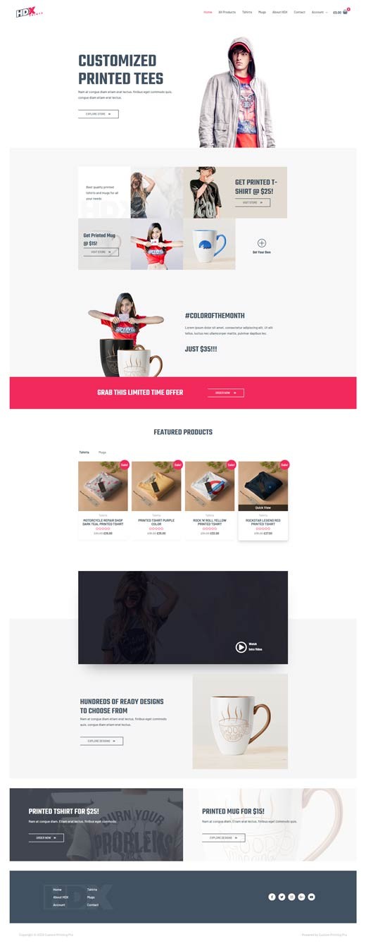 Theme Custom Printing